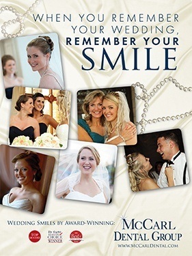 McCarl Dental Group poster at Riggs Alumni Center Wedding Open House